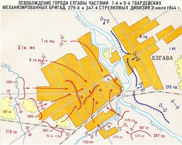 Бои за Елгаву. 31 июля 1944 года