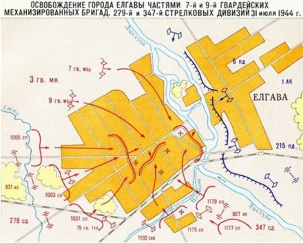 Бои за Елгаву. 31 июля 1944 года